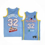 Camiseta Filipino Justin Brownlee #32 Juegos Olimpicos 2024 Azul