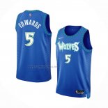 Camiseta Minnesota Timberwolves Anthony Edwards #5 Ciudad Azul