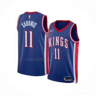 Camiseta Sacramento Kings Domantas Sabonis #11 Ciudad 2024-25 Azul