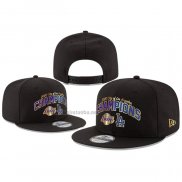 Gorra Los Angeles Lakers Adjustable 2020 Dual Champions City Negro