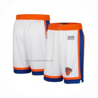 Pantalone New York Knicks Ciudad 2024-25 Blanco