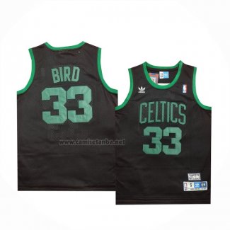 Camiseta Boston Celtics Larry Bird # 33 Negro