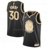 Camiseta Golden State Warriors Stephen Curry #30 Select Series Oro Negro