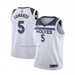 Camiseta Nino Minnesota Timberwolves Anthony Edwards #5 Association 2022-23 Blanco