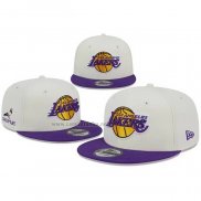 Gorra Los Angeles Lakers Staple Crema Violeta