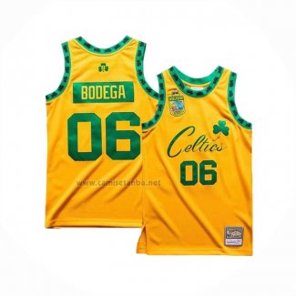 Camiseta Boston Celtics x Bodega #06 Amarillo