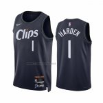 Camiseta Los Angeles Clippers James Harden #1 Ciudad 2023-24 Azul