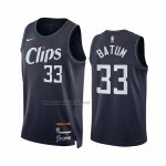 Camiseta Los Angeles Clippers Nicolas Batum #33 Ciudad 2023-24 Azul