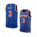 Camiseta New York Knicks Josh Hart #3 Icon Azul