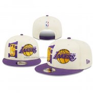 Gorra Los Angeles Lakers 2022 NBA Draft 9FIFTY Snapback Crema