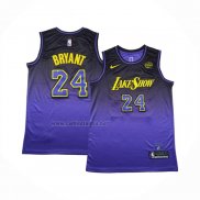 Camiseta Los Angeles Lakers Kobe Bryant #24 Ciudad 2024-25 Violeta