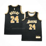 Camiseta Los Angeles Lakers Kobe Bryant #24 Select Series Oro Negro