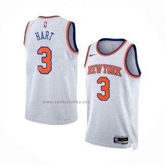 Camiseta New York Knicks Josh Hart #3 Association Blanco