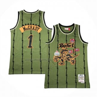 Camiseta Toronto Raptors Tracy McGrady #1 Mitchell & Ness 1998-99 Verde