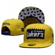 Gorra Los Angeles Lakers Mitchell & Ness STA3 Wool Snapback Amarillo