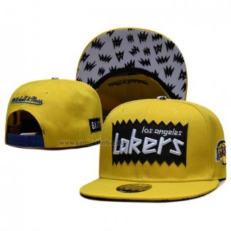 Gorra Los Angeles Lakers Mitchell & Ness STA3 Wool Snapback Amarillo