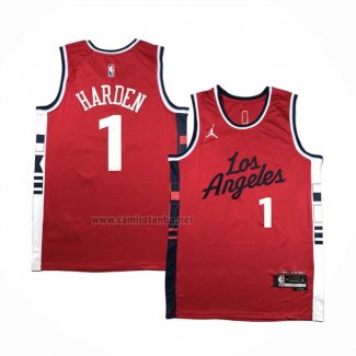 Camiseta Los Angeles Clippers James Harden #2 Statement 2024-25 Rojo