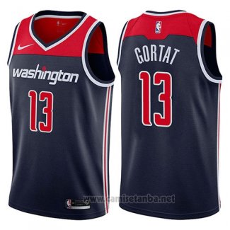 Camiseta Washington Wizards Marcin Gortat #13 Statement 2017-18 Azul