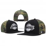 Gorra Los Angeles Lakers '47 Bramble Captain Snapback Camuflaje Negro